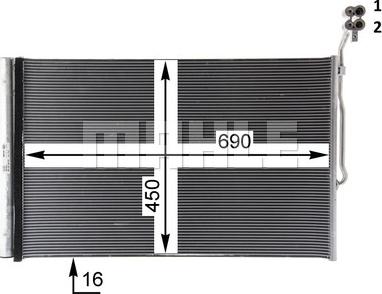 MAHLE AC 777 000P - SKRAPLACZ KLIMATYZACJI VW TOUAREG 3.0-4.2 10- PORSCHE CAYENNE 10-