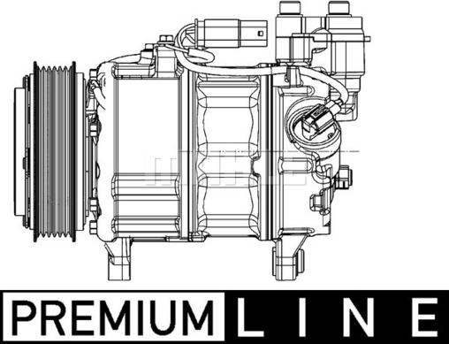 MAHLE ACP 599 000P - Kompresor klimatyzacji
