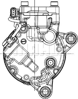 MAHLE ACP 599 000P — Kompresor, klimatyzacja