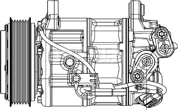 MAHLE ACP 599 000P - Kompresor klimatyzacji