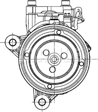 MAHLE ACP 599 000P - Kompresor klimatyzacji