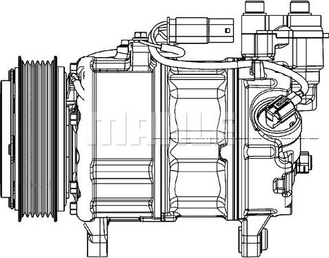 MAHLE ACP 599 000P - Kompresor klimatyzacji