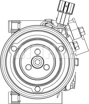 MAHLE ACP 633 000P - Kompresor klimatyzacji