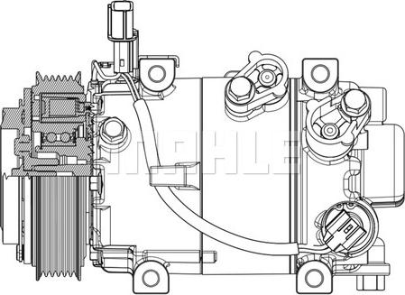 MAHLE ACP 633 000P - Kompresor klimatyzacji