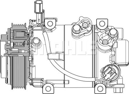 MAHLE ACP 633 000P - Kompresor klimatyzacji