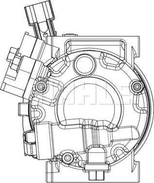 MAHLE ACP 633 000P - Kompresor klimatyzacji