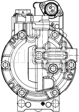 MAHLE ACP 1453 000P - Kompresor klimatyzacji