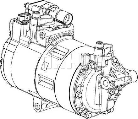 MAHLE ACP 1453 000P - Kompresor klimatyzacji