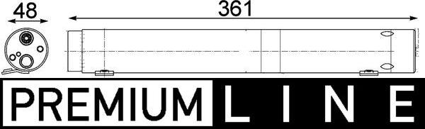 MAHLE AD 95 000P — Osuszacz, klimatyzacja