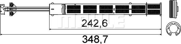 MAHLE AD 56 000P - OSUSZACZ KLIMATYZACJI VW VW PASSAT 05- DB VITO 07-. VIANO 04-