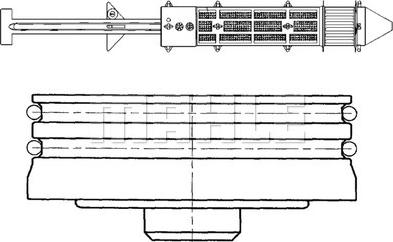 MAHLE AD 190 000P - OSUSZACZ KLIMATYZACJI VW