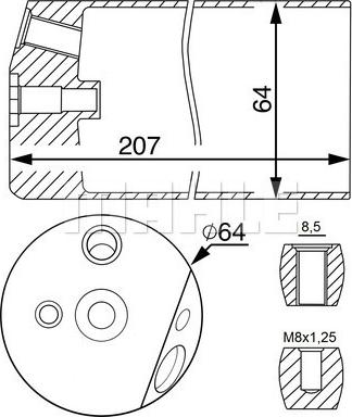 MAHLE AD 14 000S - Osuszacz klimatyzacji