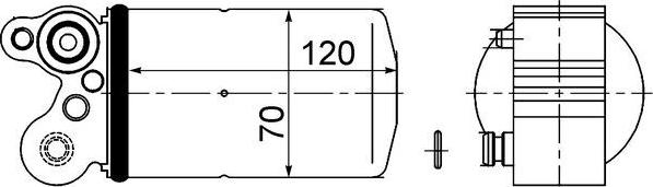 MAHLE AD 101 000S - Osuszacz klimatyzacji