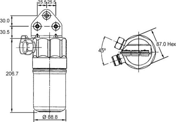 MAHLE AD 187 000S - OSUSZACZ KLIMATYZACJI VW 06-