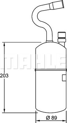 MAHLE AD 34 000S — Osuszacz, klimatyzacja