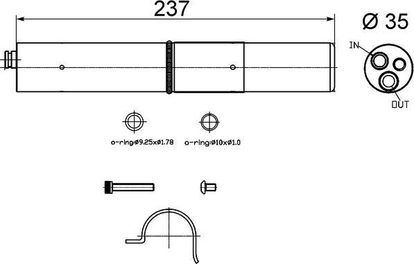 MAHLE AD 250 000S — Osuszacz, klimatyzacja