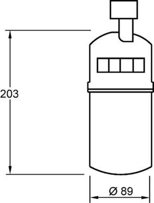 MAHLE AD 275 000S — Osuszacz, klimatyzacja