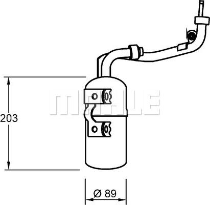 MAHLE AD 277 000S — Osuszacz, klimatyzacja