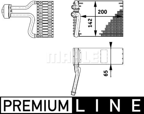MAHLE AE 66 000P - Parownik klimatyzacji