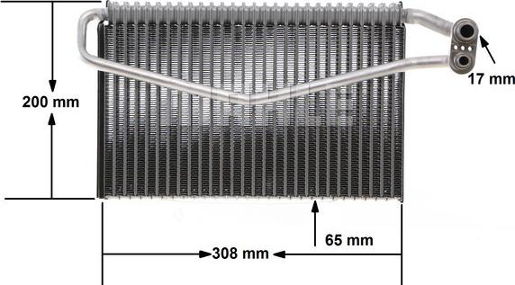 MAHLE AE 67 000S - Parownik klimatyzacji