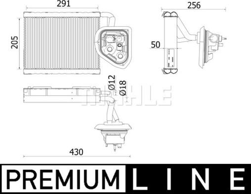 MAHLE AE 159 000P - PAROWNIK KLIMATYZACJI BMW 5 G30 - 7 G11-12
