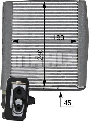 MAHLE AE 119 000P - Chłodzenie parownika i osuszanie powietrza w kabinie w miarę rozszerzania się w nim czynnika chłodniczego
