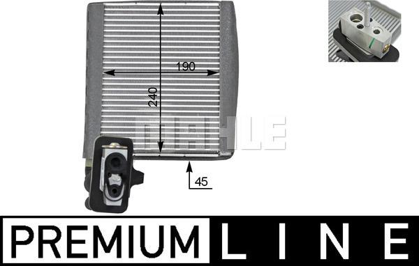 MAHLE AE 119 000P — Parownik, klimatyzacja