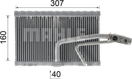 MAHLE AE 114 000P - Parownik klimatyzacji