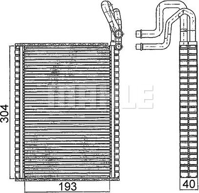 MAHLE AE 116 000S — Parownik, klimatyzacja