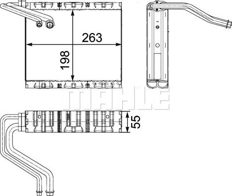 MAHLE AE 85 000P - Parownik klimatyzacji