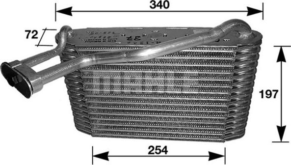 MAHLE AE 34 000S — Parownik, klimatyzacja