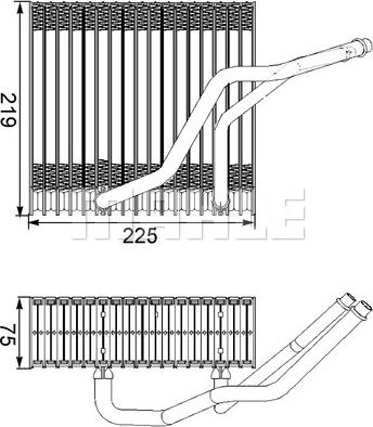 MAHLE AE 38 000S — Parownik, klimatyzacja