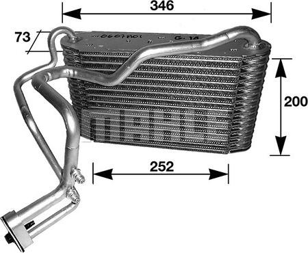 MAHLE AE 33 000S — Parownik, klimatyzacja