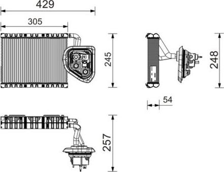 MAHLE AE 295 000P — Parownik, klimatyzacja