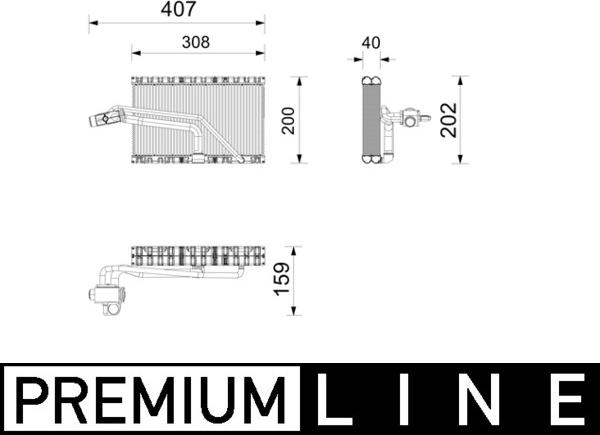 MAHLE AE 266 000P — Parownik, klimatyzacja