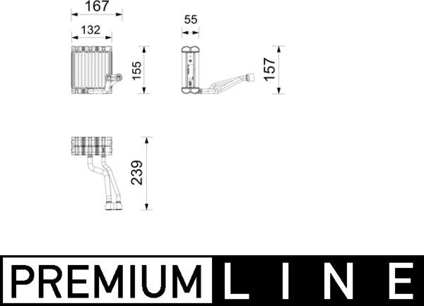 MAHLE AE 261 000P — Parownik, klimatyzacja