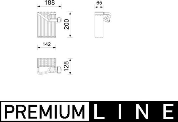 MAHLE AE 272 000P — Parownik, klimatyzacja