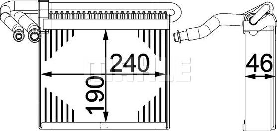 MAHLE AE 70 000P — Parownik, klimatyzacja