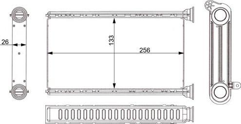 MAHLE AH 377 000S — Wymiennik ciepła, ogrzewanie wnętrza