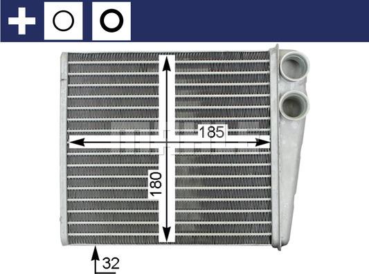 MAHLE AH 208 000S - NAGRZEWNICA VW AUDI-SEAT-SKODA