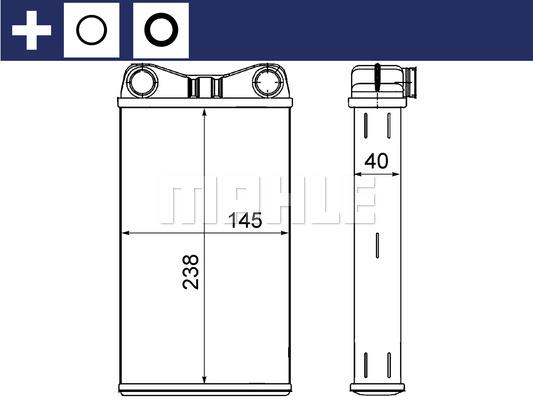 MAHLE AH 7 000S — Wymiennik ciepła, ogrzewanie wnętrza