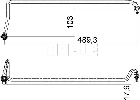 MAHLE AHX 5 000P - Przewód nagrzewnicy
