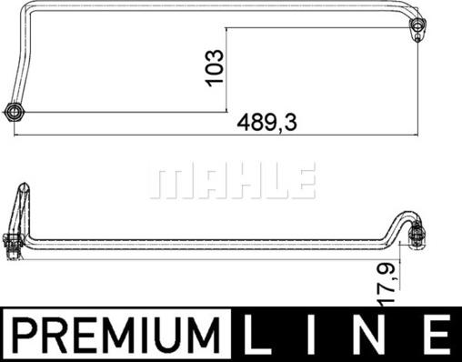 MAHLE AHX 5 000P - Przewód nagrzewnicy