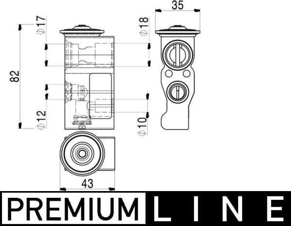 MAHLE AVE 2 000P - Zawór rozprężny. dysza dław. klimatyzacji
