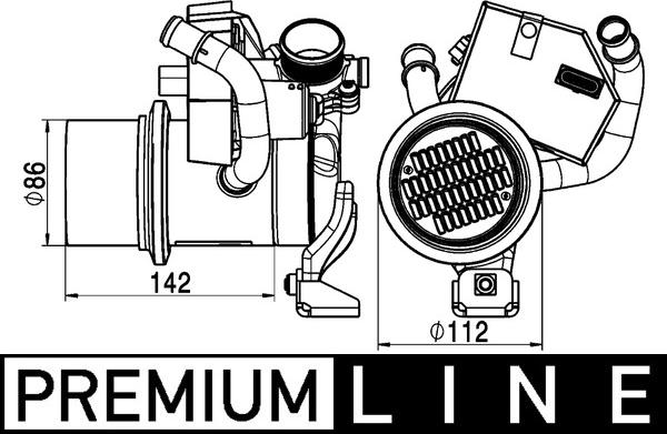 MAHLE CE 5 000P — Chłodnica, recyrkulacja spalin