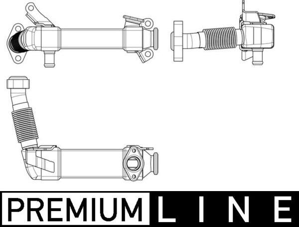 MAHLE CE 17 000P — Chłodnica, recyrkulacja spalin