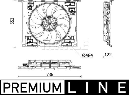 MAHLE CFF 542 000P - Wentylator chłodnicy