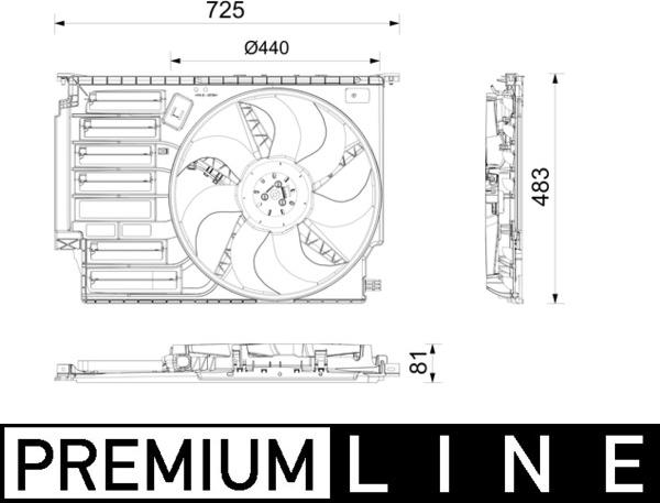 MAHLE CFF 669 000P — Wentylator, chłodzenie silnika