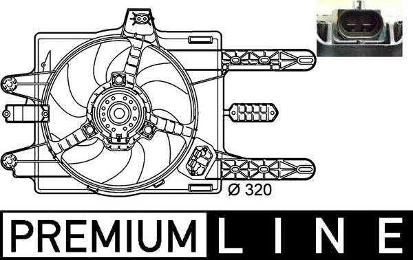 MAHLE CFF 141 000P — Wentylator, chłodzenie silnika