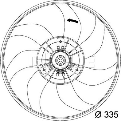 MAHLE CFF 120 000P - WENTYLATOR CHŁODNICY